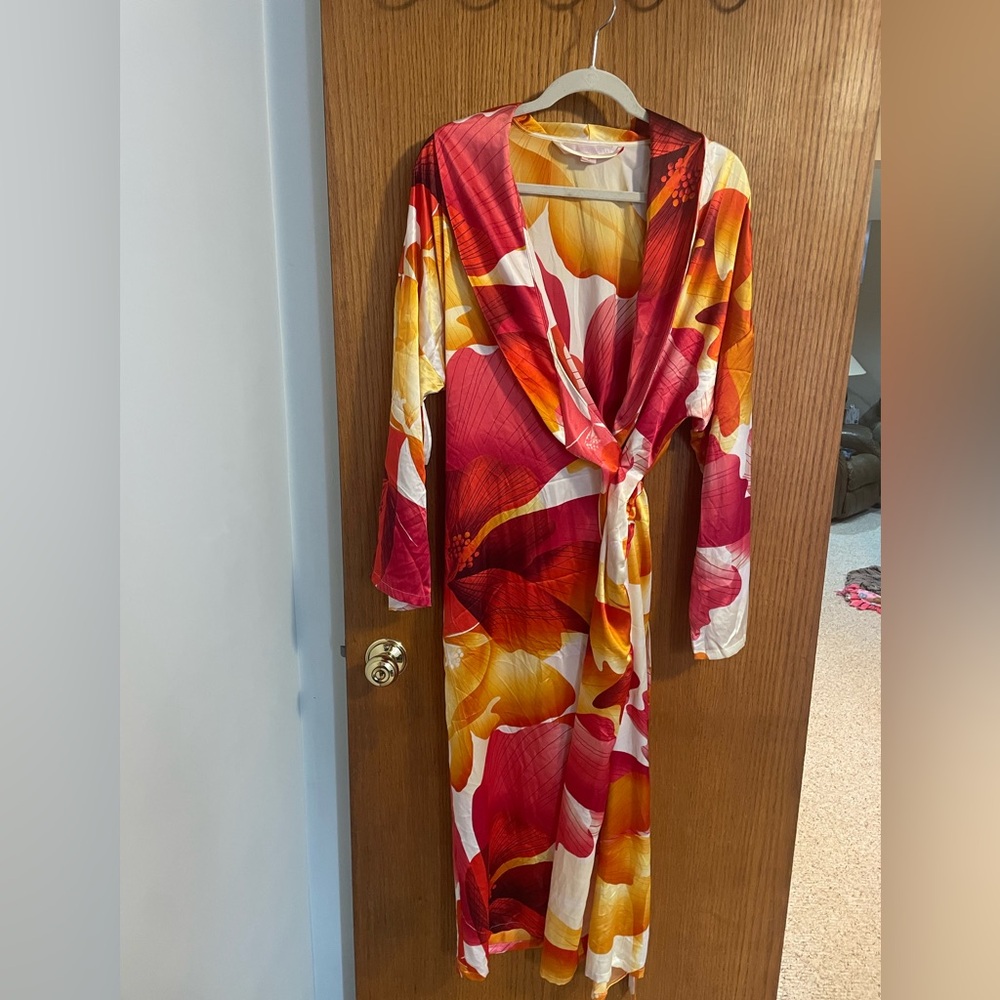 Vintage Victorias Secret Satin Sexy Robe - Sz L